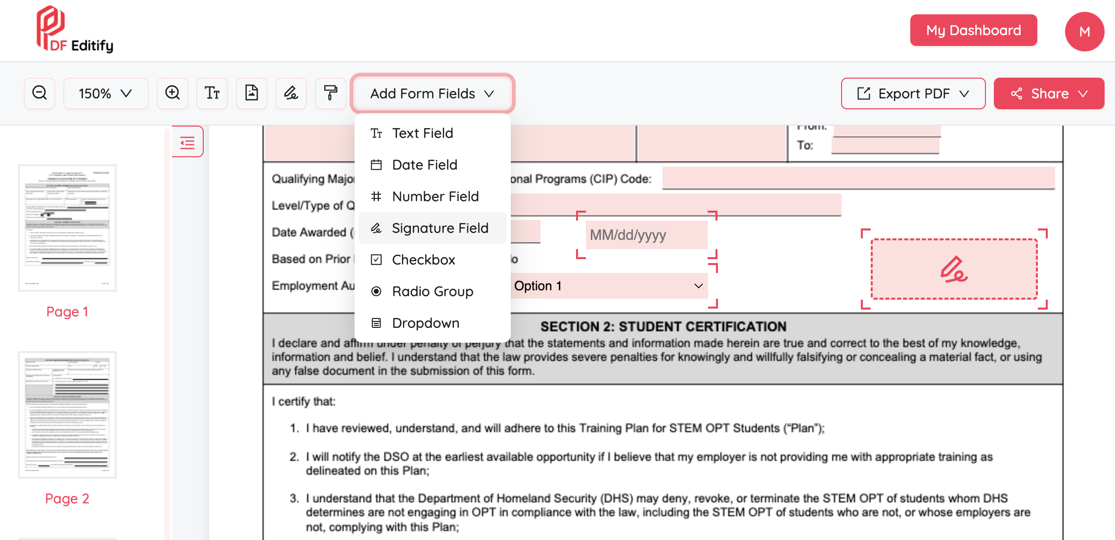 Create And Share Fillable PDF Forms Online PDF Editify Create And Share Fillable PDF Forms Online PDF Editify