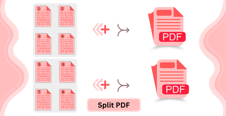 Split a PDF file into multiple documents online
